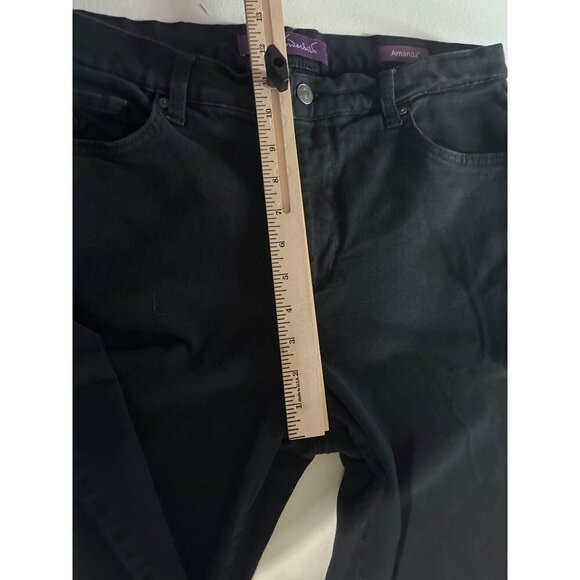 Gloria Vanderbilt Jeans Womens Amanda Size 14 Black High-Rise Slimming Comfort - Picture 6 of 8
